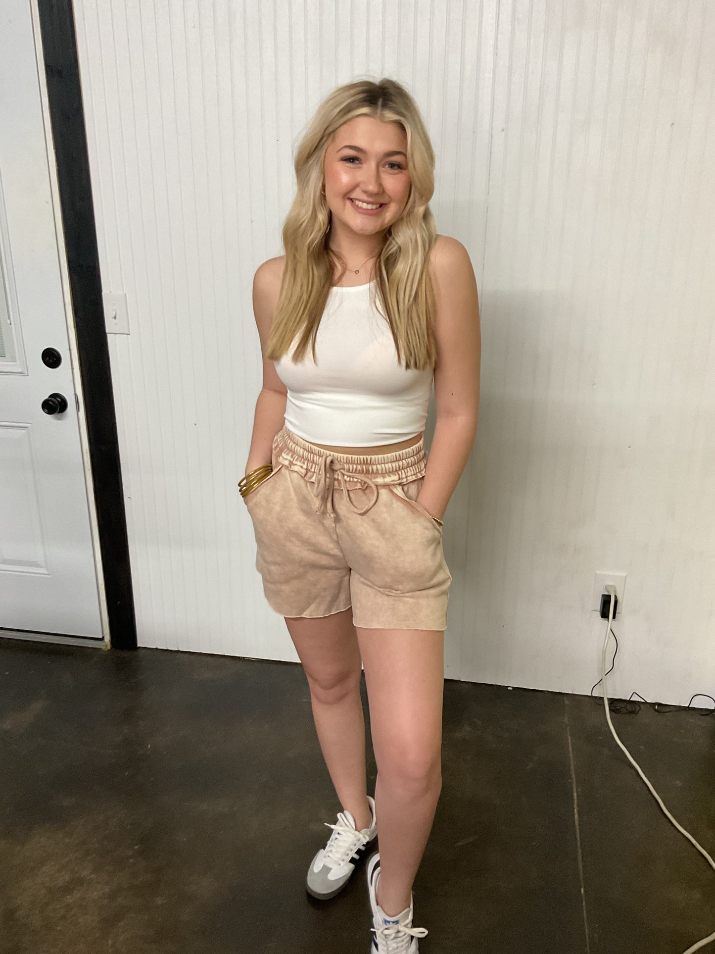 Drawstring Fleece Shorts