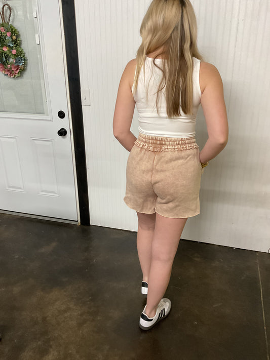 Drawstring Fleece Shorts