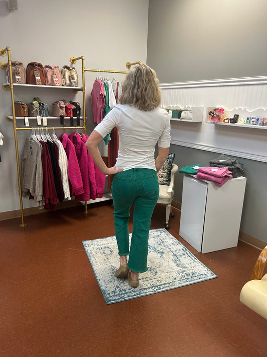 The Andie Frayed Hem Pants 27"