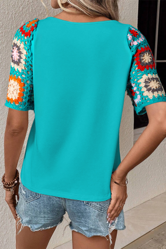 Crocheted Turquoise Top