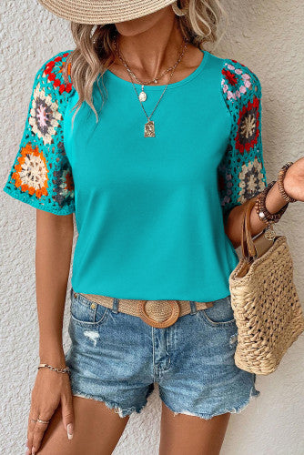 Crocheted Turquoise Top