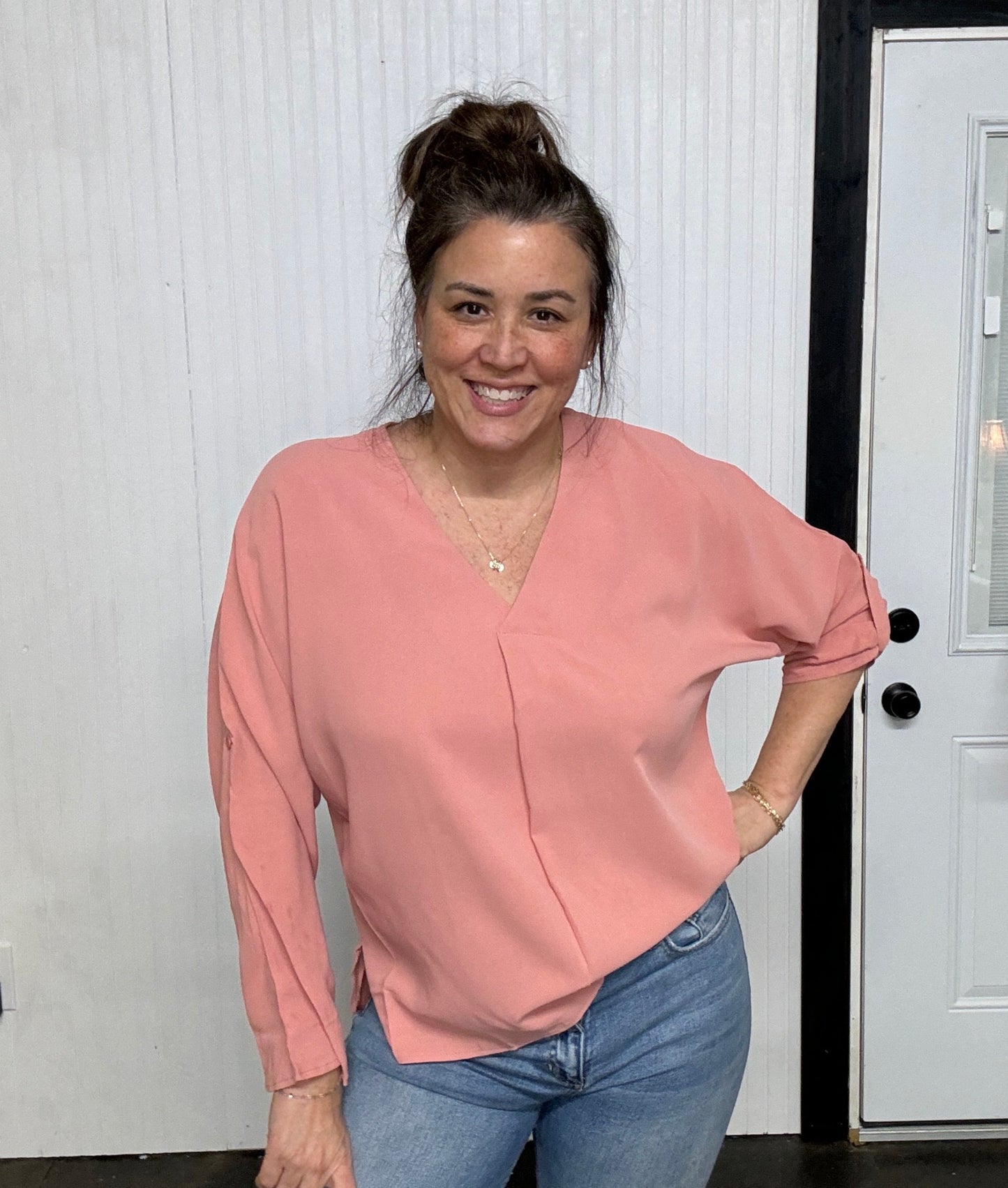 The Hannah Pleated Top