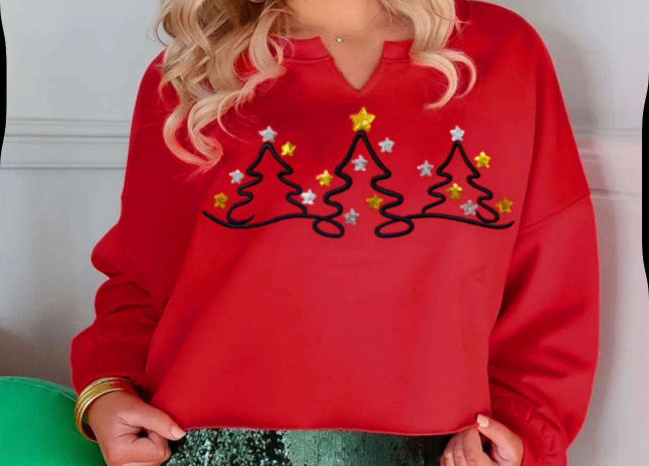 Cropped Tree Sweatshirt-FINAL SALE