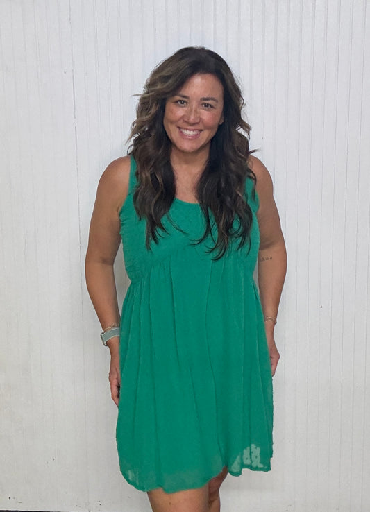 Swiss Dot Babydoll Dress