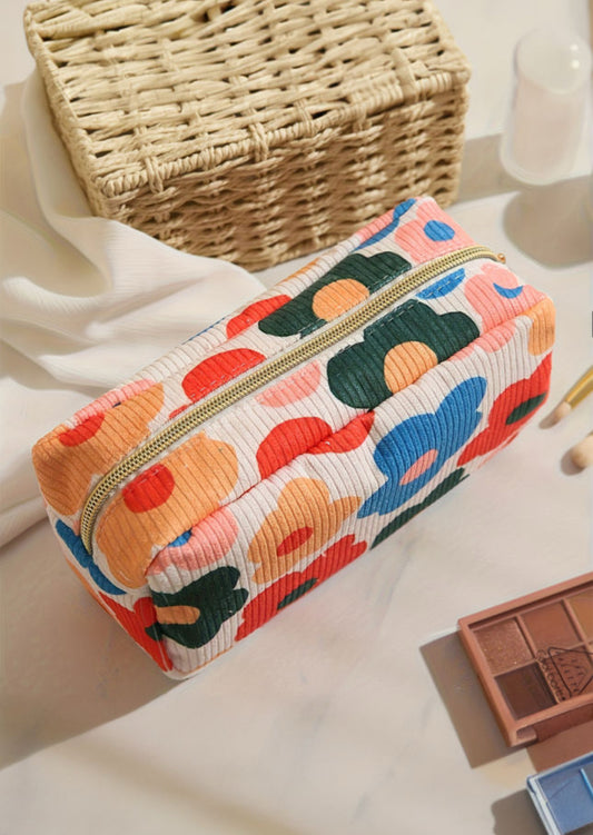 Floral Makeup Accessory Bag