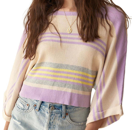 The Hyacinth Cropped Spring Sweater
