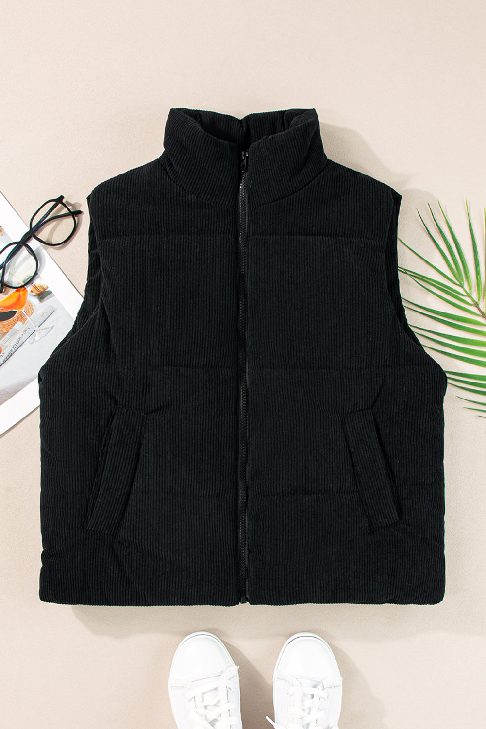 The Lori Cord Puffer Vest