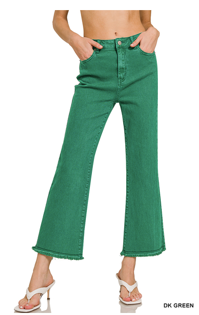 The Andie Frayed Hem Pants 27"