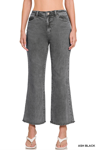The Andie Frayed Hem Pants 27"