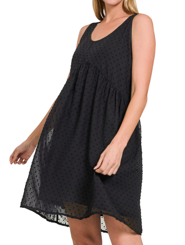 Swiss Dot Babydoll Dress