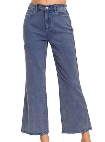 The Andie Frayed Hem Pants 27"