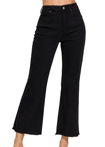 The Andie Frayed Hem Pants 27"