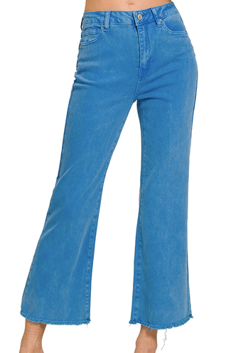 The Andie Frayed Hem Pants 27"