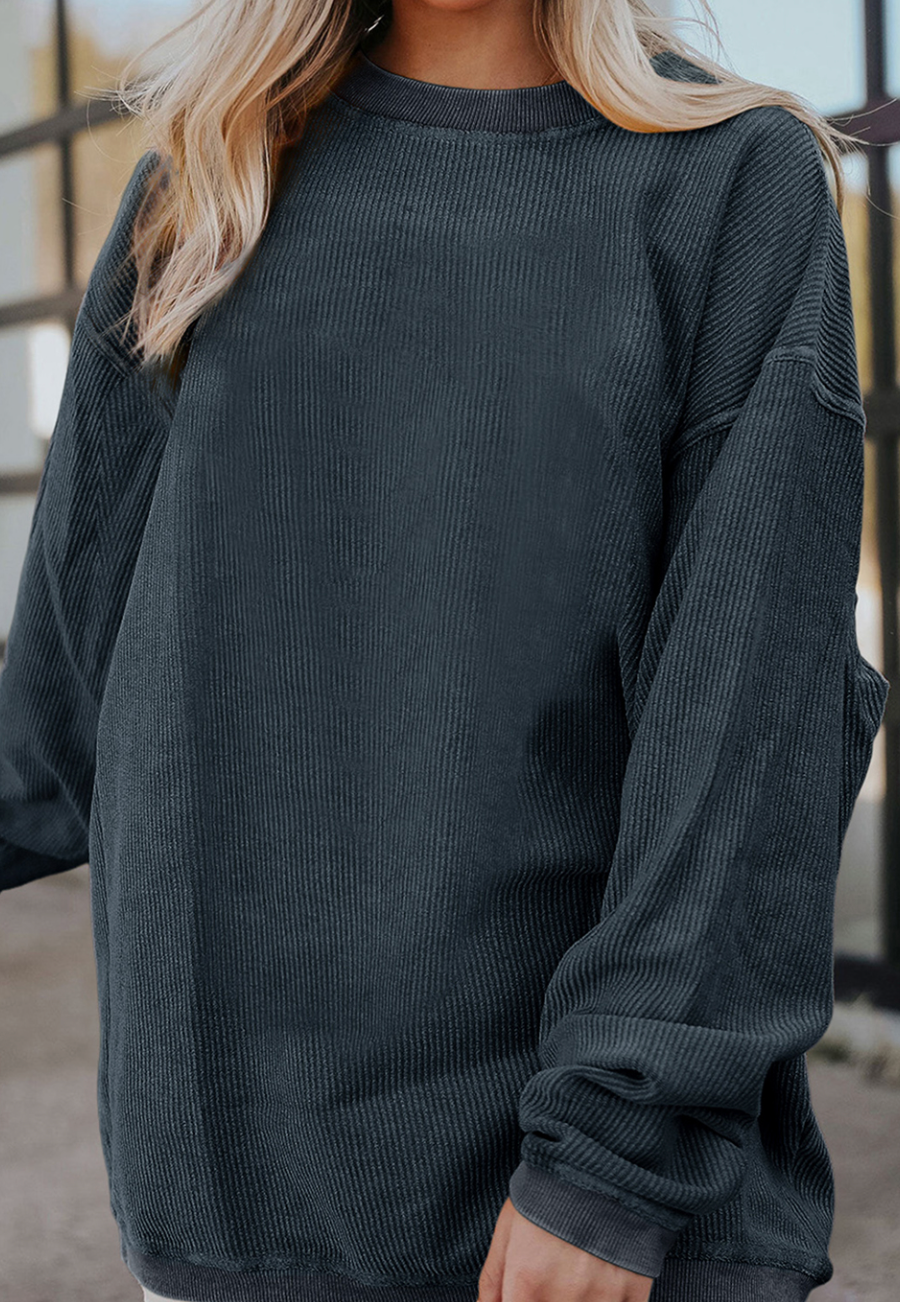 Ribbed Cord Sweatshirt