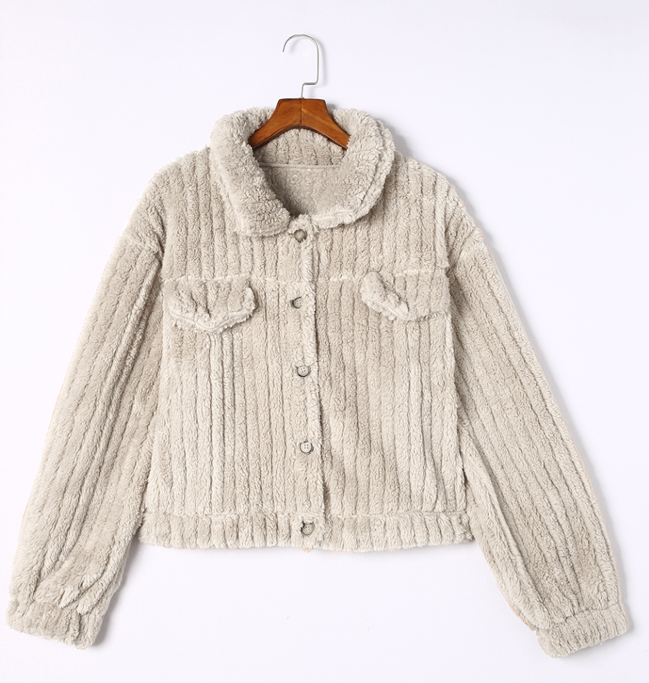 Plush Fleece Button up Jacket
