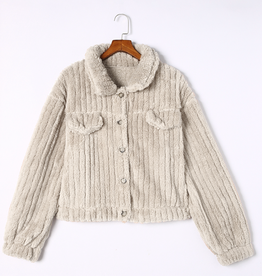 Plush Fleece Button up Jacket