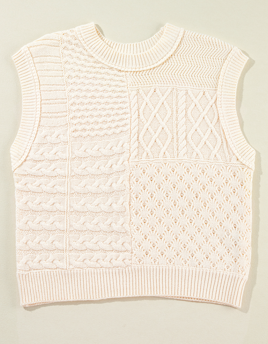 Cable Knit Sweater Tank