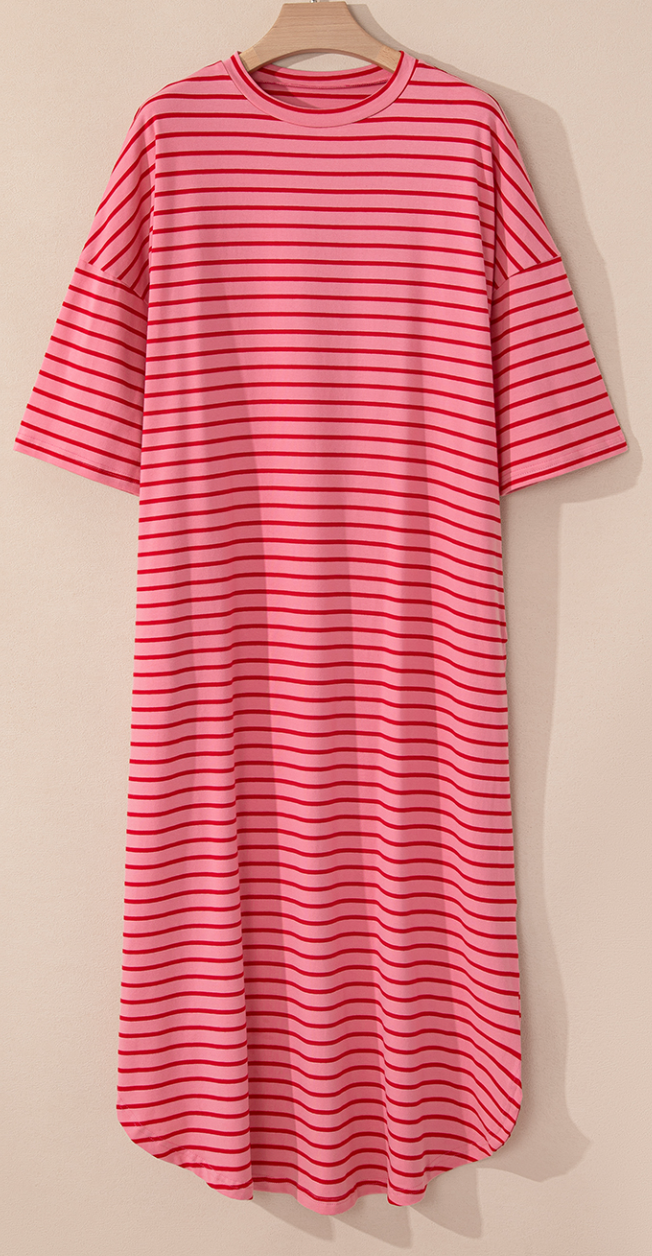 Strawberry Wine TShirt Maxi Dress