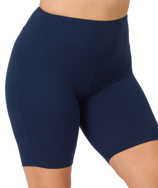 Curvy Biker Shorts 8" inseam