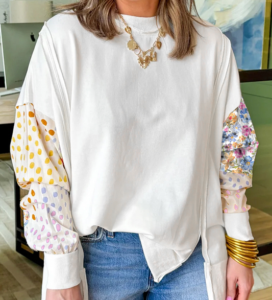 The Dottie Patchwork Top