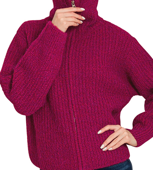 The Harper Full Zip Sweater