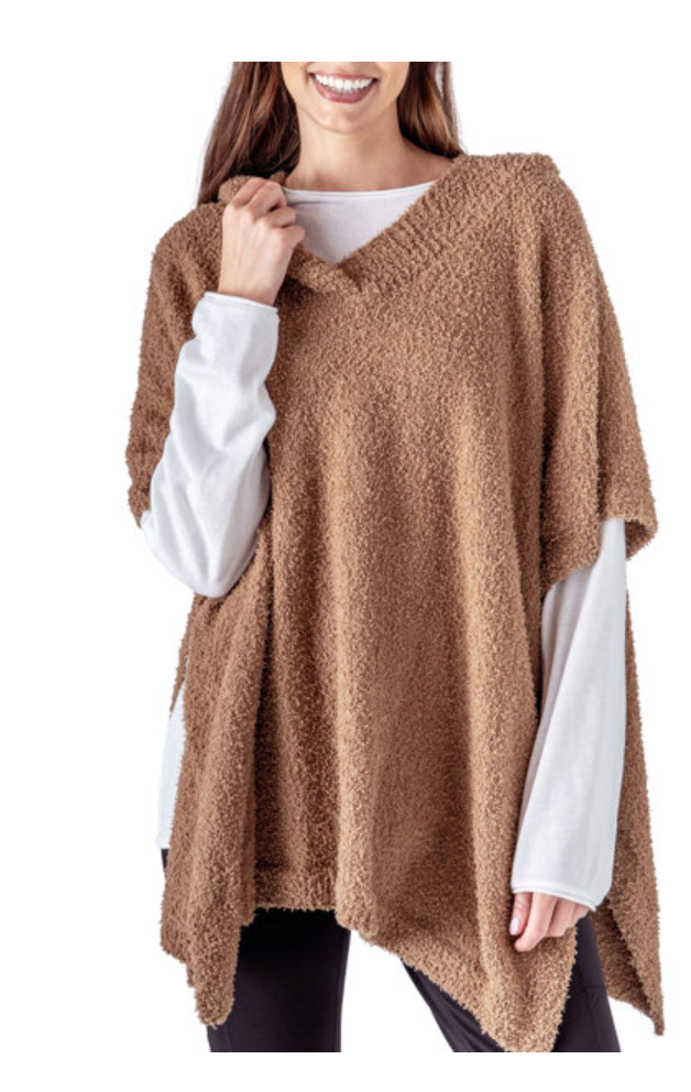 Always Cozy Hooded Poncho