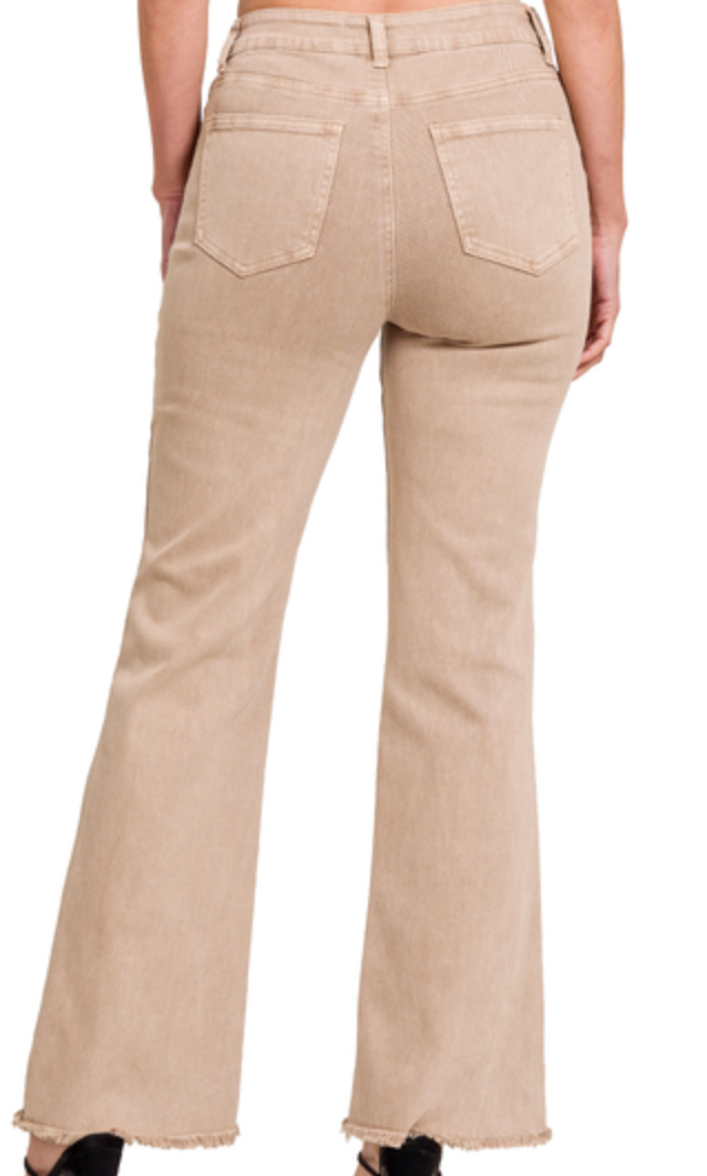The Andie Frayed Hem Pants 31"