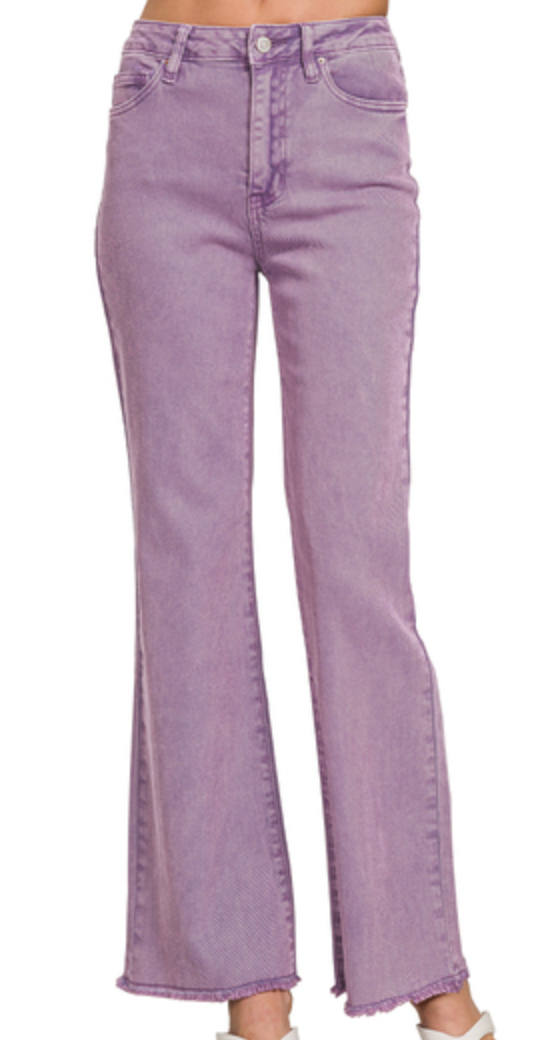 The Andie Frayed Hem Pants 31"