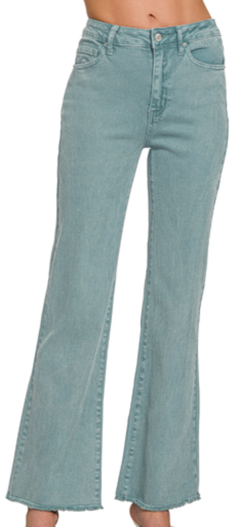 The Andie Frayed Hem Pants 31"