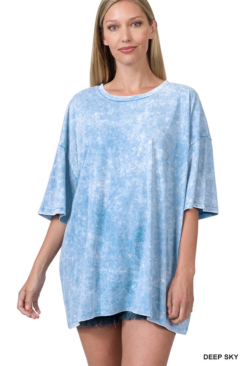 Acid Washed Oversized Tee