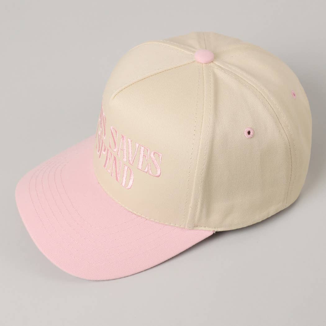 Jesus Saves, I Spend Embroidery Trucker Hat