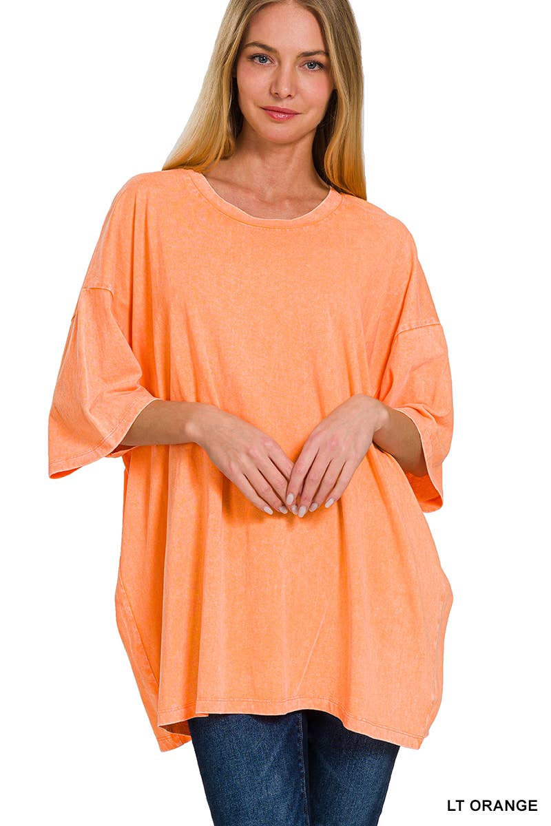 Acid Washed Oversized Tee