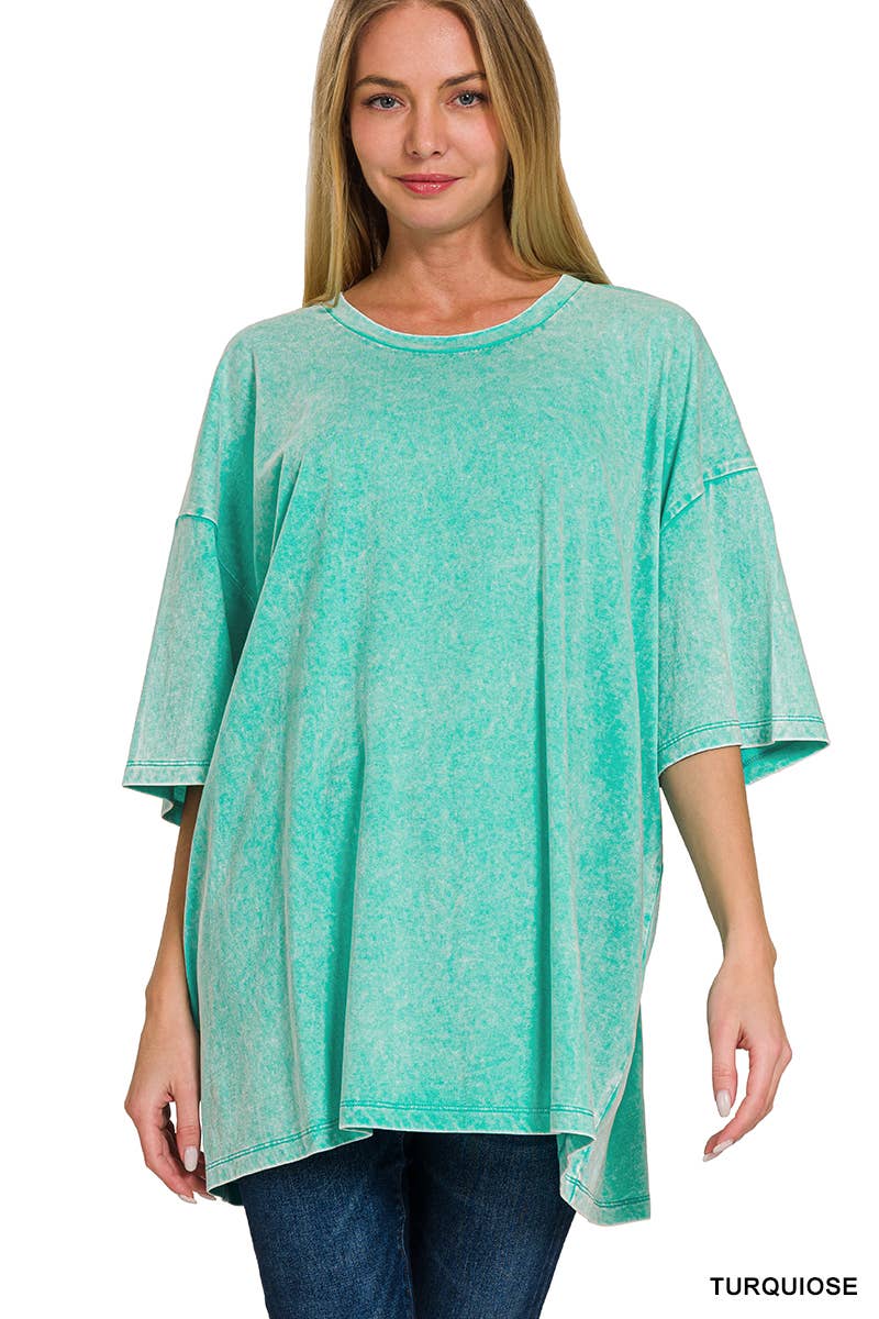 Acid Washed Oversized Tee