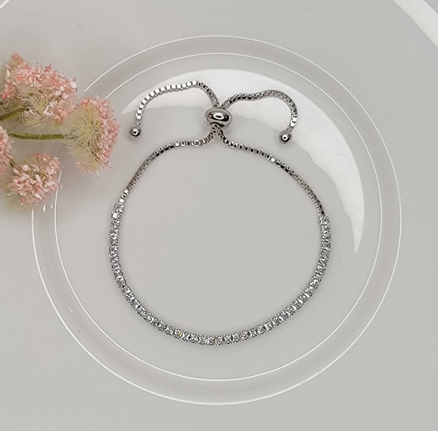 BETTYOH INC - CZ SLIDE ADJUSTABLE BRACELET.