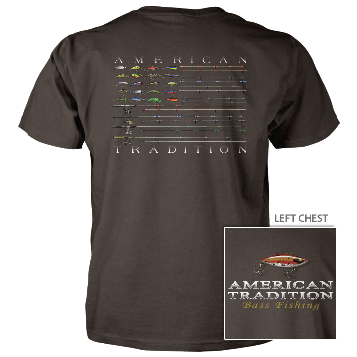 Bass Flag Cotton T-Shirt