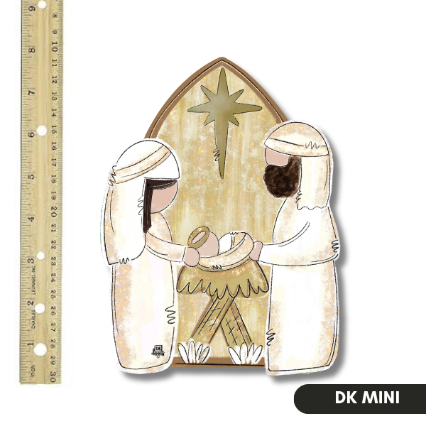 DKDG - White and Gold Nativity Mini