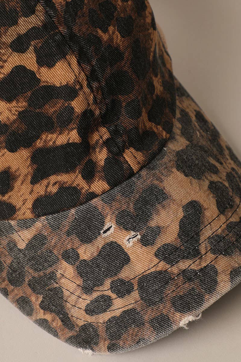 Leopard Print Baseball Cap