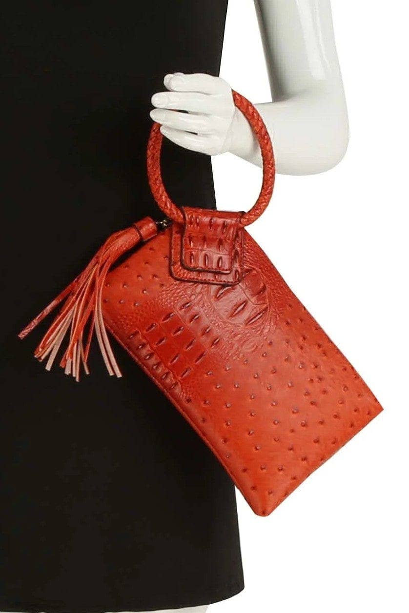 Tasia Croc Wristlet