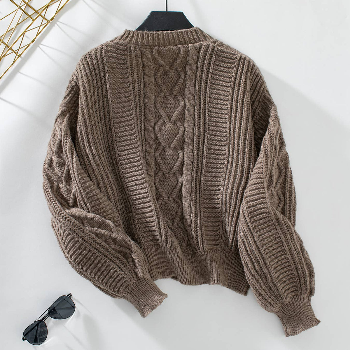 Cardigan w/Balloon Sleeves