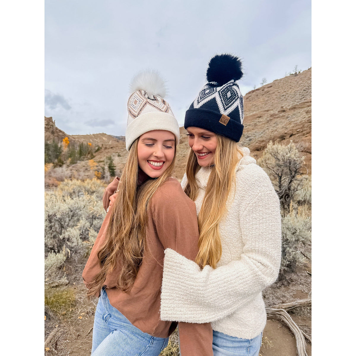 Diamond Geometric Beanie