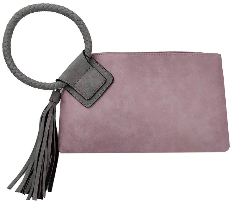 Two Toned Boho Wristlet