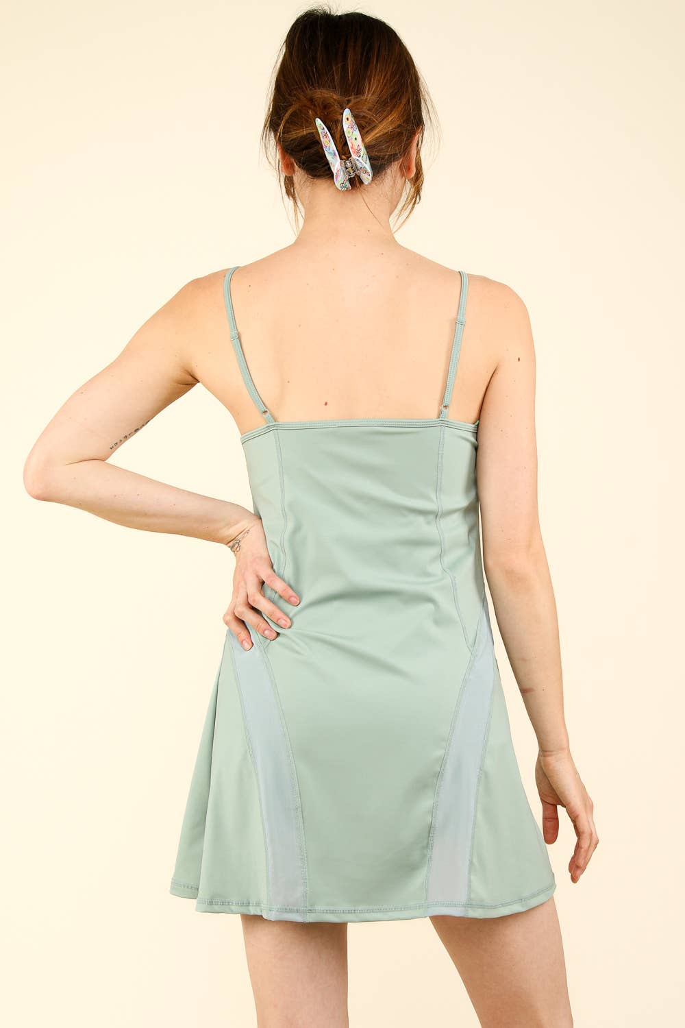Tennis Mini Dress with Mesh Detail