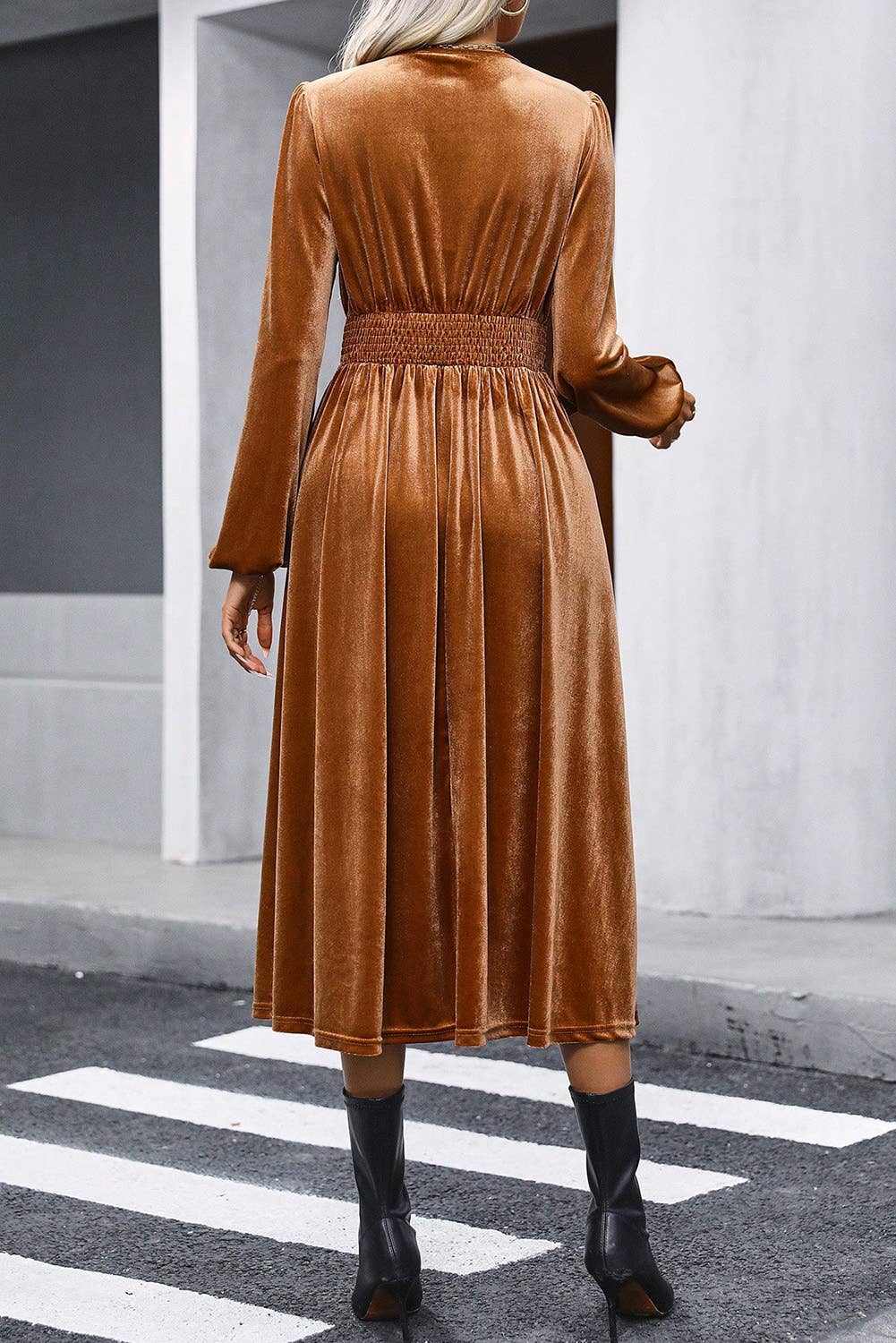 The Naomi Velvet Midi Dress
