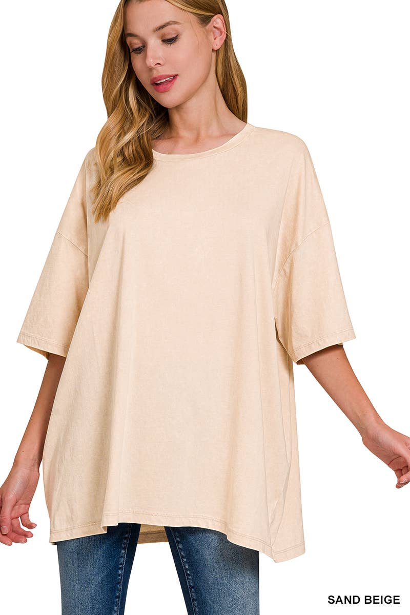 Acid Washed Oversized Tee