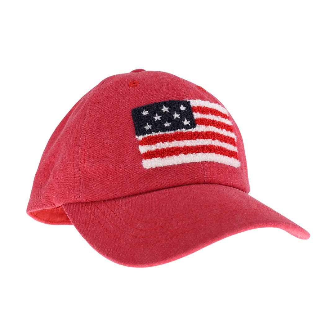 C.C Beanie - Unisex Chenille USA Flag