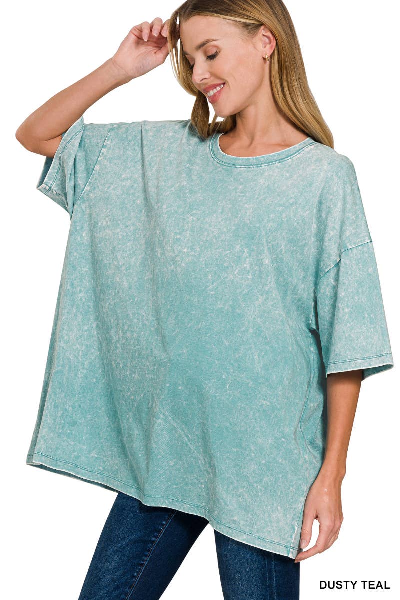 Acid Washed Oversized Tee