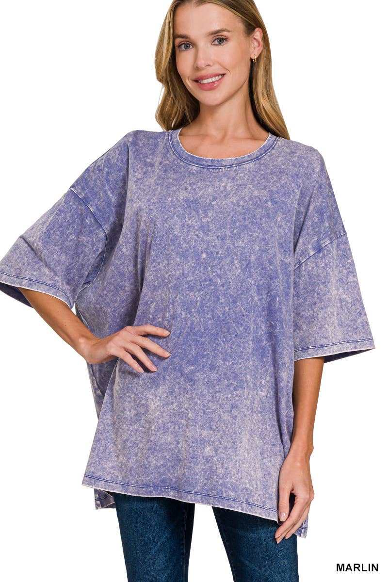 Acid Washed Oversized Tee