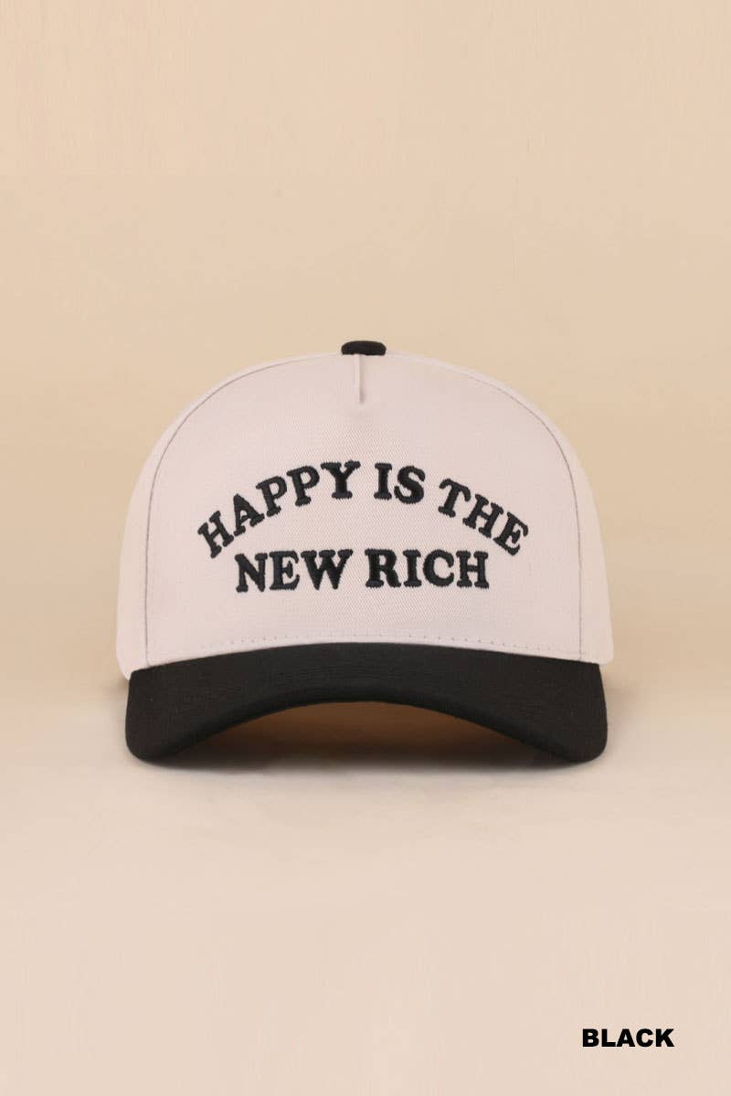 Happy Is The New Rich Hat