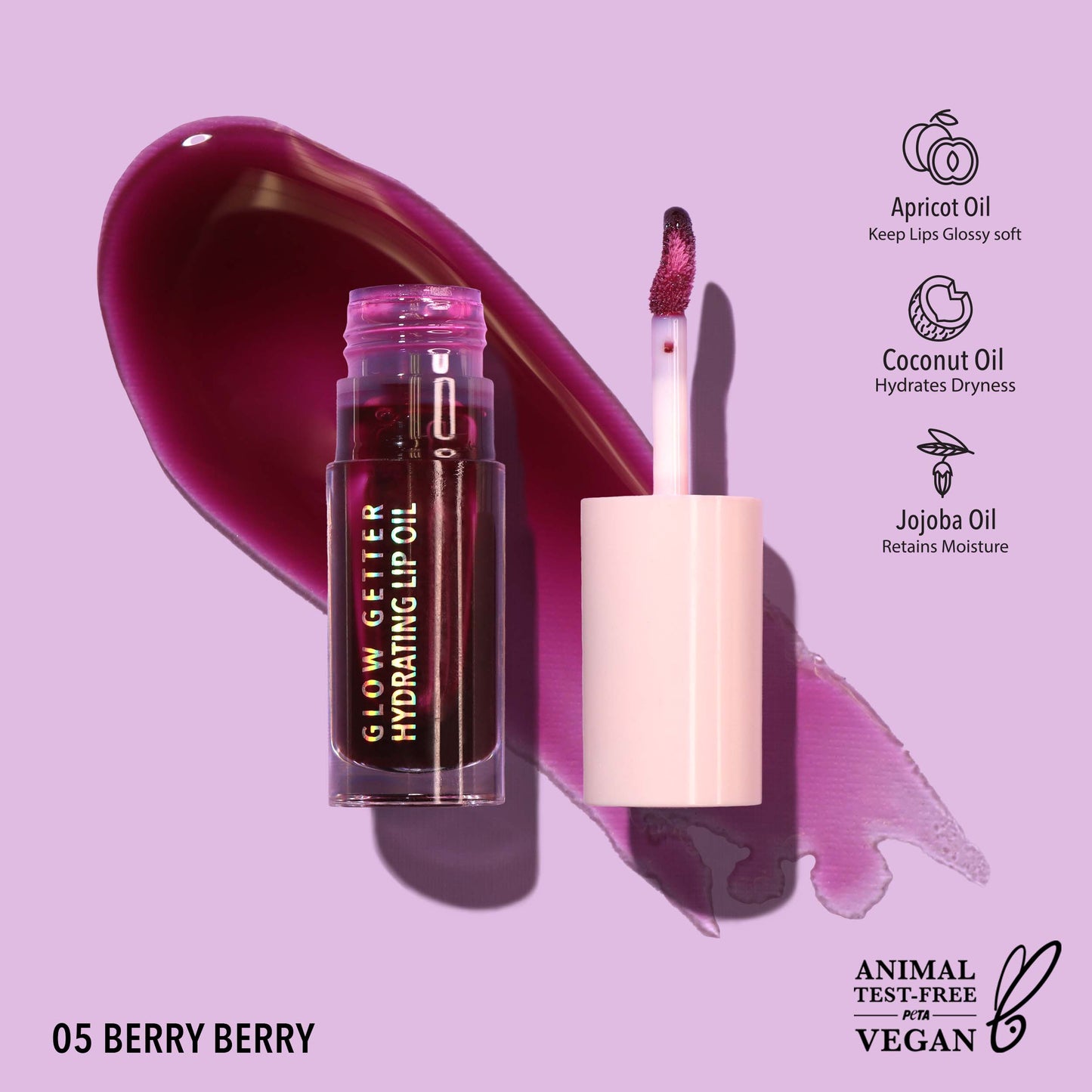 Moira - Lip Oil (005 Berry Berry)
