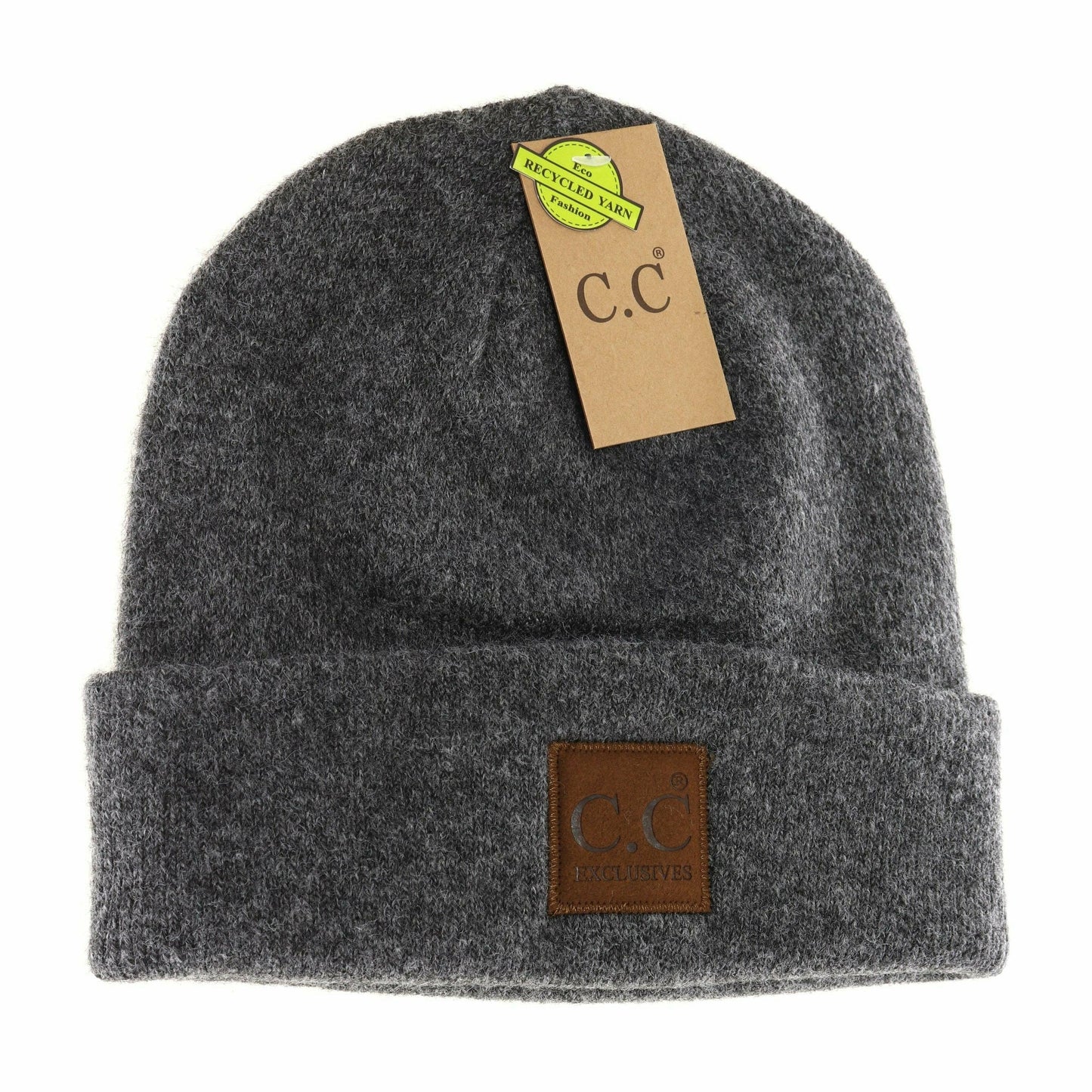 C.C Beanie w/Leather Patch